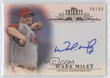 2013 Topps Tribute - Autograph - Blue #TA-WMI - Wade Miley /50