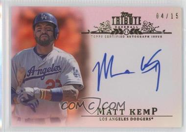 2013 Topps Tribute - Autograph - Gold #TA-MK - Matt Kemp /15