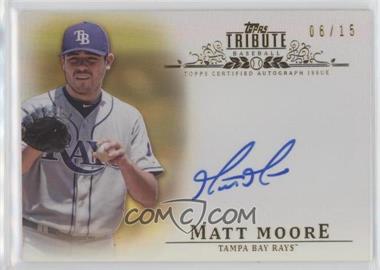 2013 Topps Tribute - Autograph - Gold #TA-MM - Matt Moore /15