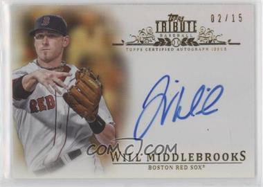 2013 Topps Tribute - Autograph - Gold #TA-WM - Will Middlebrooks /15