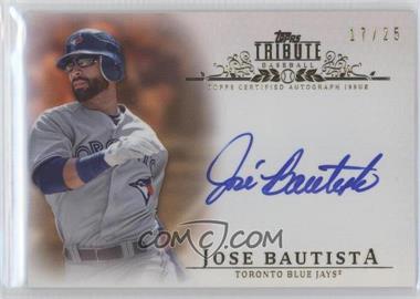 2013 Topps Tribute - Autograph - Orange #TA-JBA - Jose Bautista /25