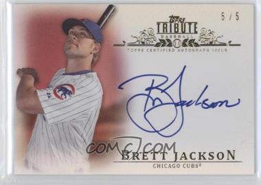 2013 Topps Tribute - Autograph - Red #TA-BJ2 - Brett Jackson /5