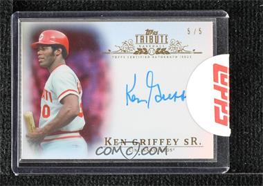 2013 Topps Tribute - Autograph - Red #TA-KGS - Ken Griffey /5 [Stock Redemption]