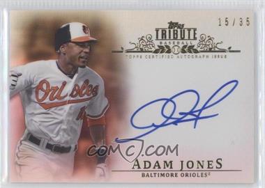 2013 Topps Tribute - Autograph - Sepia #TA-AJ3 - Adam Jones /35