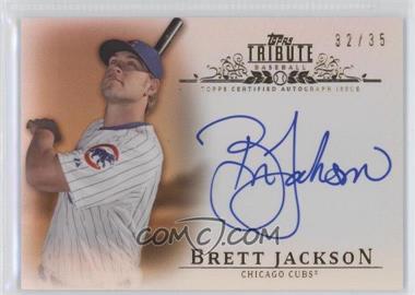 2013 Topps Tribute - Autograph - Sepia #TA-BJ2 - Brett Jackson /35