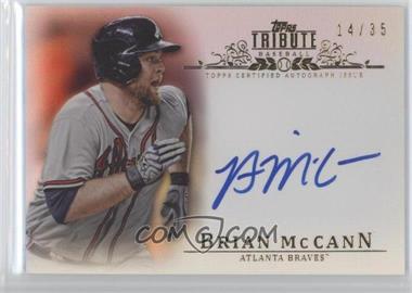 2013 Topps Tribute - Autograph - Sepia #TA-BM - Brian McCann /35