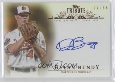 2013 Topps Tribute - Autograph - Sepia #TA-DB2 - Dylan Bundy /35