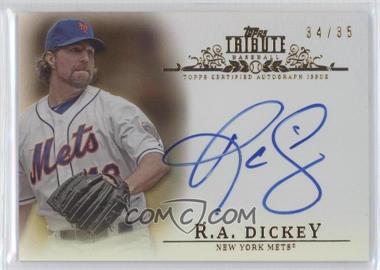 2013 Topps Tribute - Autograph - Sepia #TA-RD - R.A. Dickey /35