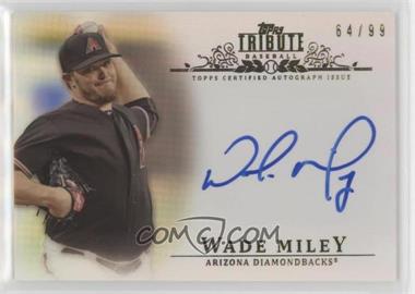 2013 Topps Tribute - Autograph #TA-WM12 - Wade Miley /99