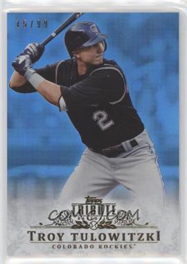 2013 Topps Tribute - [Base] - Blue #46 - Troy Tulowitzki /99 [EX to NM]