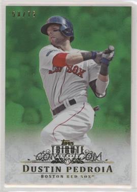 2013 Topps Tribute - [Base] - Green #12 - Dustin Pedroia /75