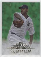 C.C. Sabathia (C C on Card) #/75