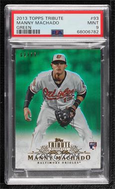 2013 Topps Tribute - [Base] - Green #93 - Manny Machado /75 [PSA 9 MINT]