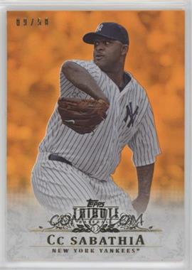 2013 Topps Tribute - [Base] - Orange #7 - C.C. Sabathia (C C on Card) /50