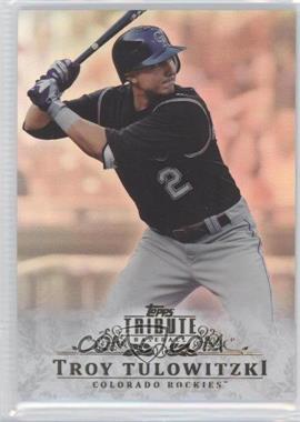 2013 Topps Tribute - [Base] #46 - Troy Tulowitzki