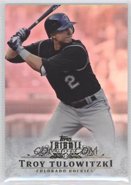 2013 Topps Tribute - [Base] #46 - Troy Tulowitzki