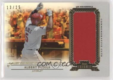 2013 Topps Tribute - Commemorative Cuts Relics - Orange #CC-AP - Albert Pujols /25