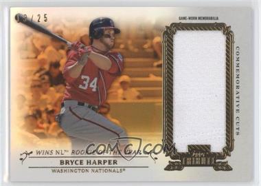 2013 Topps Tribute - Commemorative Cuts Relics - Orange #CC-BH - Bryce Harper /25