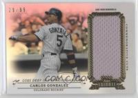 Carlos Gonzalez #/99