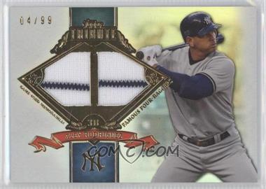 2013 Topps Tribute - Famous Four-Baggers Relics #FB-AR - Alex Rodriguez /99