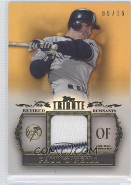 2013 Topps Tribute - Retired Remnants Relic - Gold #RR-PO - Paul O'Neill /15