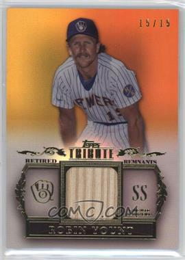 2013 Topps Tribute - Retired Remnants Relic - Gold #RR-RY - Robin Yount /15