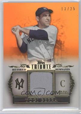 2013 Topps Tribute - Retired Remnants Relic - Orange #RR-YB - Yogi Berra /25