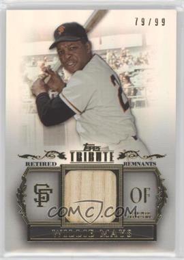 2013 Topps Tribute - Retired Remnants Relic #RR-WM - Willie Mays /99