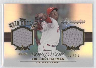 2013 Topps Tribute - Superstar Swatches Relics - Blue #SS-AC - Aroldis Chapman /50