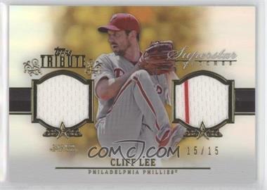 2013 Topps Tribute - Superstar Swatches Relics - Gold #SS-CL - Cliff Lee /15