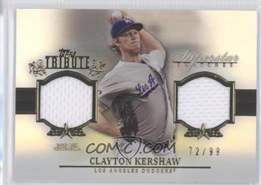 2013 Topps Tribute - Superstar Swatches Relics #SS-CK - Clayton Kershaw /99