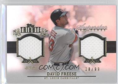 2013 Topps Tribute - Superstar Swatches Relics #SS-DF - David Freese /99