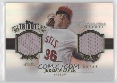 2013 Topps Tribute - Superstar Swatches Relics #SS-JW - Jered Weaver /99