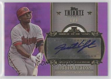 2013 Topps Tribute - Tribute to the Stars Autographs - Purple #TSA-JU - Justin Upton /1