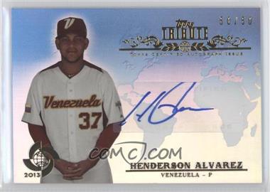 2013 Topps Tribute WBC - Autographs - Blue #WTA-HA2 - Henderson Alvarez /50