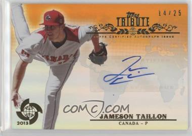 2013 Topps Tribute WBC - Autographs - Orange #WTA-JT - Jameson Taillon /25