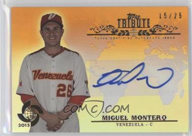 2013 Topps Tribute WBC - Autographs - Orange #WTA-MM2 - Miguel Montero /25