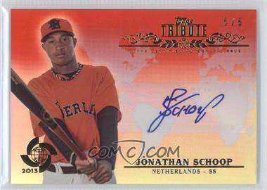 2013 Topps Tribute WBC - Autographs - Red #WTA-JSC3 - Jonathan Schoop /5