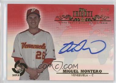 2013 Topps Tribute WBC - Autographs - Red #WTA-MM - Miguel Montero /5