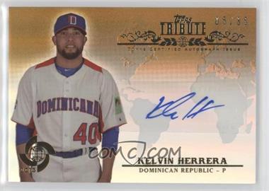 2013 Topps Tribute WBC - Autographs - Sepia-Tone #WTA-KH - Kelvin Herrera /35