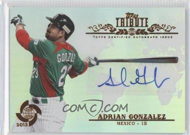 2013 Topps Tribute WBC - Autographs #WTA-AG - Adrian Gonzalez