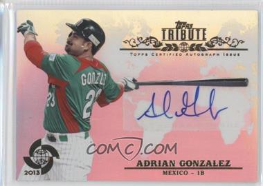 2013 Topps Tribute WBC - Autographs #WTA-AG - Adrian Gonzalez