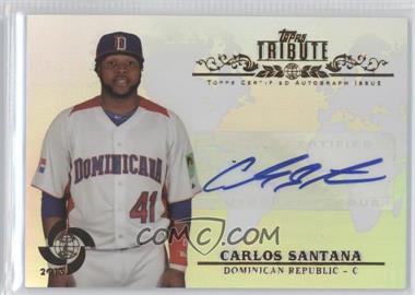 2013 Topps Tribute WBC - Autographs #WTA-CS2 - Carlos Santana