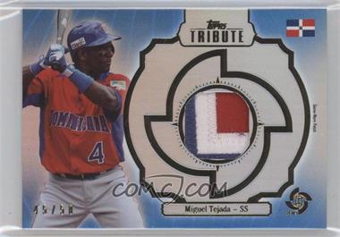 2013 Topps Tribute WBC - Prime Patches - Blue #WPP-MT - Miguel Tejada /50