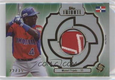 2013 Topps Tribute WBC - Prime Patches - Green #WPP-MT - Miguel Tejada /35