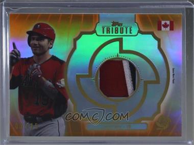 2013 Topps Tribute WBC - Prime Patches - Orange #WPP-JV - Joey Votto /25