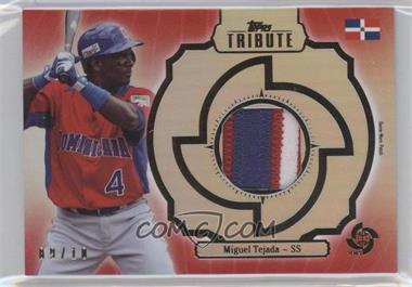 2013 Topps Tribute WBC - Prime Patches - Red #WPP-MT - Miguel Tejada /10