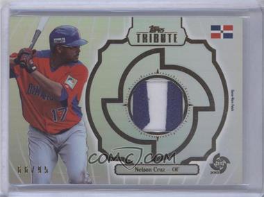 2013 Topps Tribute WBC - Prime Patches #WPP-NC - Nelson Cruz /95