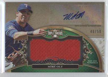 2013 Topps Triple Threads - Autograph Jumbo Relics - Emerald #UAJR-MO2 - Mike Olt /50