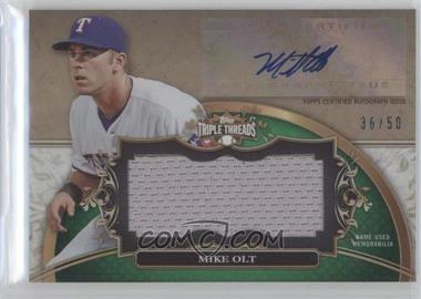 2013 Topps Triple Threads - Autograph Jumbo Relics - Emerald #UAJR-MO3 - Mike Olt /50